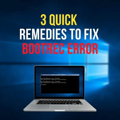 HOW TO FIX BOOTREC REBUILDBCD ELEMENT NOT FOUND IN WIN 10.